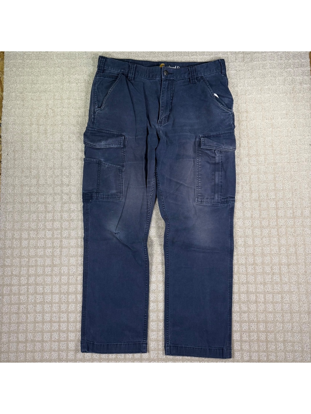 Carhartt Relaxed Fit Blue Cargo Pants 33x27.5